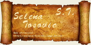 Selena Tošović vizit kartica